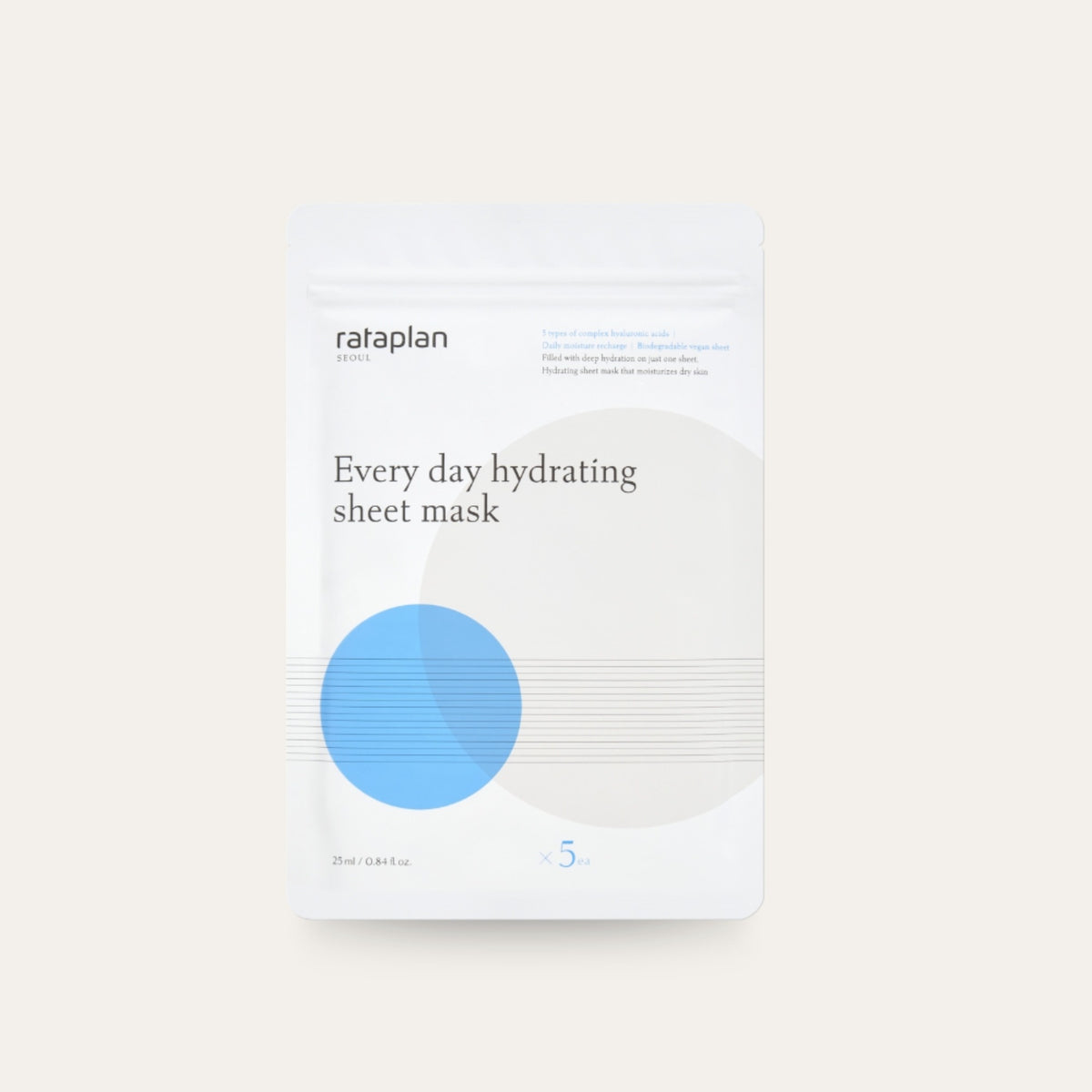 Rataplan Every Day Hydrating Sheet Mask (5Pack)